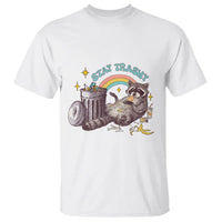 Funny Raccoon T Shirt Stay Trashy Rainbow Bin Cute Trash Panda - Wonder Print Shop