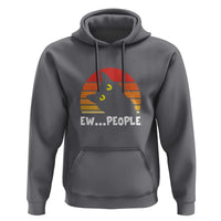 Funny Black Cat Hoodie Eww People Vintage Retro Kitten - Wonder Print Shop