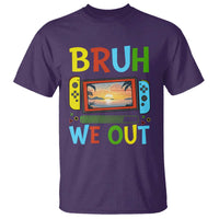 Summer Vacation T Shirt Bruh We Out Game Console Happy Last Day Of School - Wonder Print Shop