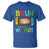Summer Vacation T Shirt Bruh We Out Game Console Happy Last Day Of School - Wonder Print Shop