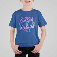 80s Vintage Style T Shirt For Kid Cocktails And Dreams Neon Sign Summer Vibe - Wonder Print Shop