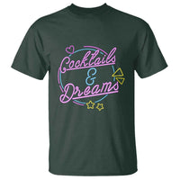 80s Vintage Style T Shirt Cocktails And Dreams Neon Sign Summer Vibe - Wonder Print Shop