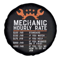 Funny Mechanic Hourly Rate Auto Car Mechanic Labor Rates Spare Tire Cover - Wonder Print Shop