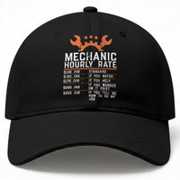 Funny Mechanic Hourly Rate Auto Car Mechanic Labor Rates Baseball Cap
