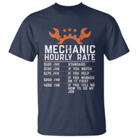 Funny Mechanic Hourly Rate Auto Car Mechanic Labor Rates T Shirt - Wonder Print Shop