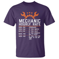 Funny Mechanic Hourly Rate Auto Car Mechanic Labor Rates T Shirt - Wonder Print Shop