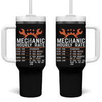 Funny Mechanic Hourly Rate Auto Car Mechanic Labor Rates Tumbler With Handle - Wonder Print Shop