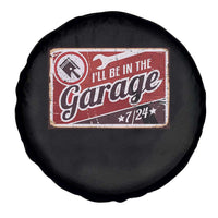 Funny I Will Be In The Garage Spare Tire Cover Car Mechanic Metal Sign - Wonder Print Shop