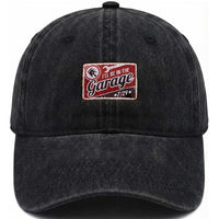 Funny I Will Be In The Garage Washed Cotton Baseball Cap Car Mechanic Metal Sign