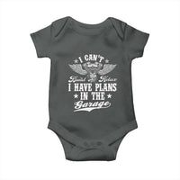 Funny I Cant I Have Plans In The Garage Baby Onesie Car Mechanics Fathers Day - Wonder Print Shop