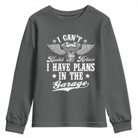 Funny I Cant I Have Plans In The Garage Youth Sweatshirt Car Mechanics Fathers Day - Wonder Print Shop