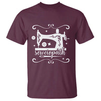 Sewing Lover T Shirt Sewciopath Quilter Sewing Machine - Wonder Print Shop