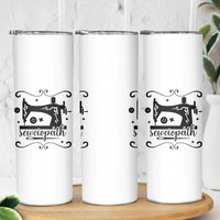 Sewing Lover Skinny Tumbler Sewciopath Quilter Seamstress - Wonder Print Shop