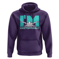 Funny Swimming Hoodie I'm Unstoppable Swim Cool Practice Butterfly Swimming - Wonder Print Shop