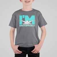 Funny Swimming T Shirt For Kid I'm Unstoppable Swim Cool Practice Butterfly Swimming - Wonder Print Shop