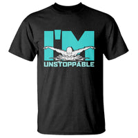Funny Swimming T Shirt I'm Unstoppable Swim Cool Practice Butterfly Swimming - Wonder Print Shop