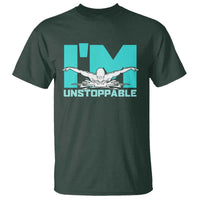 Funny Swimming T Shirt I'm Unstoppable Swim Cool Practice Butterfly Swimming - Wonder Print Shop