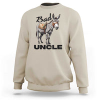 Funny Badass Uncle Sweatshirt Bad Uncle Donkey Father's Day - Wonder Print Shop