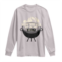 Funny Grilling Long Sleeve Shirt Why You All Up In My Grill BBQ Barbecue Smoking