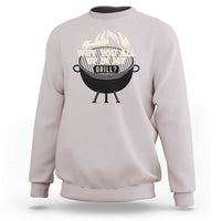 Funny Grilling Sweatshirt Why You All Up In My Grill BBQ Barbecue Smoking - Wonder Print Shop