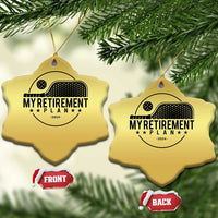 Funny Pickleball Christmas Ornament My Retirement Plan 2024 Pickle Ball - Wonder Print Shop