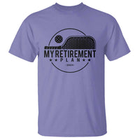 Funny Pickleball T Shirt My Retirement Plan 2024 Pickle Ball - Wonder Print Shop