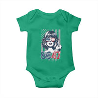 Funny 8647 Impeach 47 Girls American Flag Baby Onesie - Wonder Print Shop
