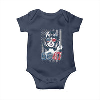 Funny 8647 Impeach 47 Girls American Flag Baby Onesie - Wonder Print Shop