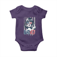 Funny 8647 Impeach 47 Girls American Flag Baby Onesie - Wonder Print Shop