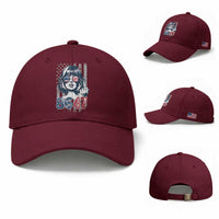 Funny 8647 Impeach 47 Girls American Flag Baseball Cap