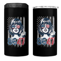 Funny 8647 Impeach 47 Girls American Flag 4 in 1 Can Cooler Tumbler - Wonder Print Shop