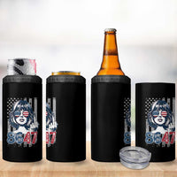 Funny 8647 Impeach 47 Girls American Flag 4 in 1 Can Cooler Tumbler - Wonder Print Shop