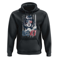 Funny 8647 Impeach 47 Girls American Flag Hoodie - Wonder Print Shop