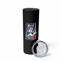 Funny 8647 Impeach 47 Girls American Flag Skinny Tumbler - Wonder Print Shop