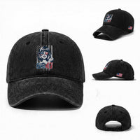 Funny 8647 Impeach 47 Girls American Flag Washed Cotton Baseball Cap