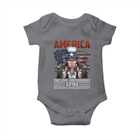 Funny The 2nd Amendment Uncle Sam Baby Onesie America The Original Homeland Security - Wonder Print Shop
