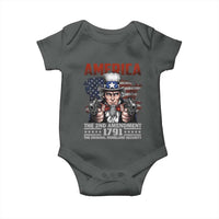 Funny The 2nd Amendment Uncle Sam Baby Onesie America The Original Homeland Security - Wonder Print Shop
