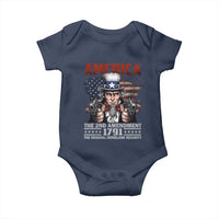 Funny The 2nd Amendment Uncle Sam Baby Onesie America The Original Homeland Security - Wonder Print Shop