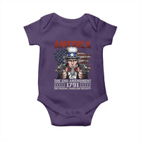 Funny The 2nd Amendment Uncle Sam Baby Onesie America The Original Homeland Security - Wonder Print Shop