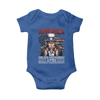 Funny The 2nd Amendment Uncle Sam Baby Onesie America The Original Homeland Security - Wonder Print Shop