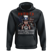 Funny The 2nd Amendment Uncle Sam Hoodie America The Original Homeland Security - Wonder Print Shop