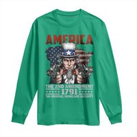 Funny The 2nd Amendment Uncle Sam Long Sleeve Shirt America The Original Homeland Security - Wonder Print Shop
