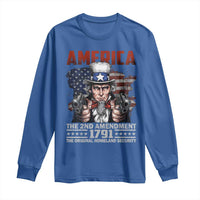 Funny The 2nd Amendment Uncle Sam Long Sleeve Shirt America The Original Homeland Security - Wonder Print Shop