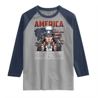 Funny The 2nd Amendment Uncle Sam Raglan Shirt America The Original Homeland Security - Wonder Print Shop