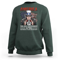 Funny The 2nd Amendment Uncle Sam Sweatshirt America The Original Homeland Security - Wonder Print Shop