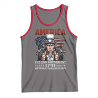 Funny The 2nd Amendment Uncle Sam Tank Top America The Original Homeland Security - Wonder Print Shop
