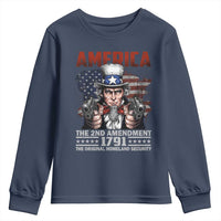 Funny The 2nd Amendment Uncle Sam Youth Sweatshirt America The Original Homeland Security - Wonder Print Shop