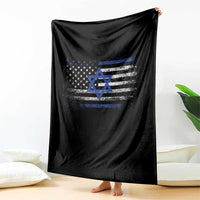 Proud Israeli American Throw Blanket Patriotic Israeli USA Flag - Wonder Print Shop