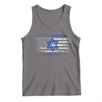 Proud Israeli American Tank Top Patriotic Israeli USA Flag - Wonder Print Shop