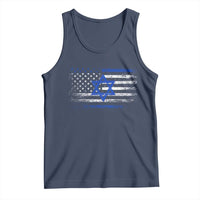 Proud Israeli American Tank Top Patriotic Israeli USA Flag - Wonder Print Shop